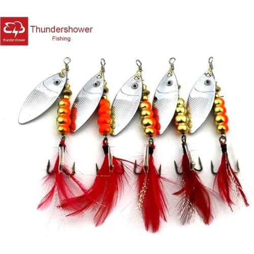 5pcs Spoon Fishing Lure Spinnerbait 7.5cm 12g Sequin Metal Pike Bass Spinner Bait Isca Artificial Hook Fishing Tackle (SP159)