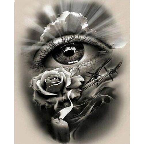 5D Diamond painting full Cross Stitch Kits"Flower eyes" 3d diamond Embroidery puzzle painting Rhinestone Mosaic Wall Decor GH194