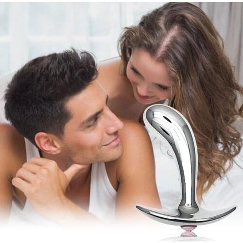 Smooth Stainless Steel Anal Plug Crystal Prostate Massage Huge Dildo Sex Toys Women Men Butt Plug Large Penis G-spot Masturbate