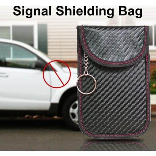Car Signal Blocking Bag For Auto Key Phone Privacy Protection Shielding Pouch Wallet Case Storage Bags Car Interior Accessories