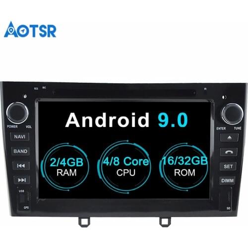 Aotsr Android 9.0 GPS Navigation Car DVD Player For Peugeot 408 308 308SW multimedia 2 din Car Radio Recorder Navigation WIFI