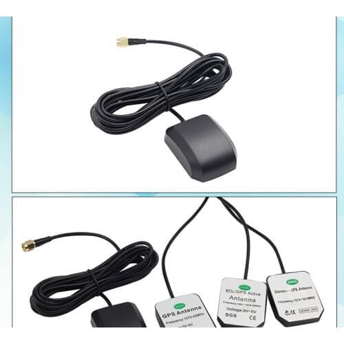 Car GPS Receiver SMA Conector 3M cable GPS Antenna GLONASS car Auto aerial adapter for DVD Navigation Night Vision Camera