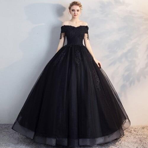 Vestidos Noble Quinceanera Dresses Classic Off The Shoulder Party Prom Lace Beading Prom Ball Gown Floor-length Formal Dress