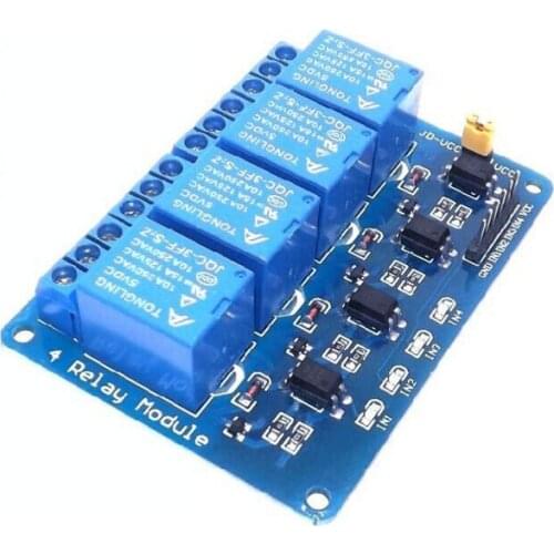 Fast Ship 2PCS 4 Road Relay Module 5V Opto-isolator for Arduino ARM AVR/51/PIC Microcontroller Expansion Board Control Panel