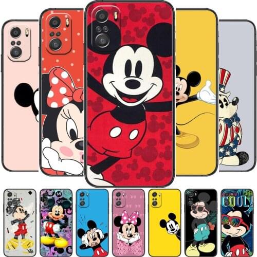 Funny Interesting Disney Mouse Mickey Spiderman Phone Case For xiaomi redmi 11 Lite pro Ulitra 10 9 8 MIX 4 FOLD 10t Black Cover