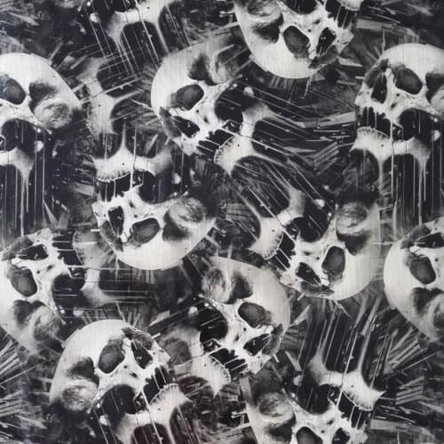 CS790 Skull Hydro Graphic Film Width 100CM 10 Sqm Water Trasfer Printing Liquid Image Hydrographic Films