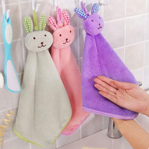 Baby Hand Towel Baby Nursery Hand Towel Toddler Soft Plush Cartoon Animal Wipe Hanging Bathing Towel for Children 2016 New