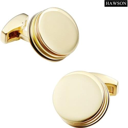 Elegant Enamel Jewelry Gold Color Cufflinks Mens French Shirt Cuff Cooper Base Accessory Cuff Links for Clothing