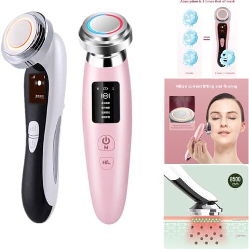 HOT Facial EMS Skin Rejuvenation Massager EMS Radio Frequency Photon Facial Mesotherapy Electroporation Skin Care Beauty Devices