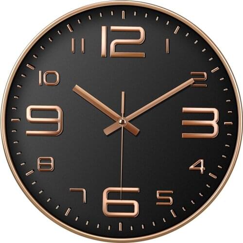 Brief Creative Mute Modern Design Large Wall Clock Clocks for Home Kitchen Living Room Decor Battery Operated Silent