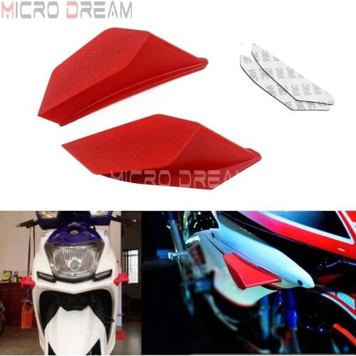 Motorcycle Scooter Winglet Aerodynamic Universal Dynamic Wing Kit Spoiler For Ducati Yamaha Suzuki Honda NC750 Vario CBR YZF R3
