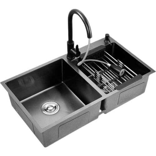 Nano Sink Double Sink Kitchen Sink 304 Stainless Steel Hand Sink Household Sink Set Meal kitchen sink stainless steel