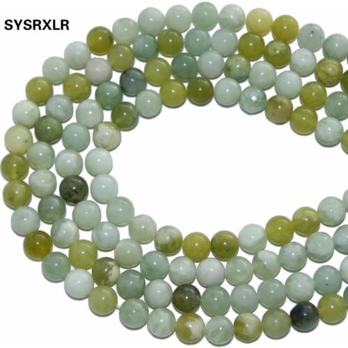 Wholesale AAA+ Charm Round Shape Natural Jadee Stone Beads For Jewelry Making DIY Crystal Bracelet 6/8/10 /12 MM Strand 15