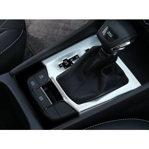 Stainless Steel Car Styling Interior Shift Gear Box Cover Trim For Skoda Karoq 2017 2018 2019 Car Accessories 1pcs/set Car Parts
