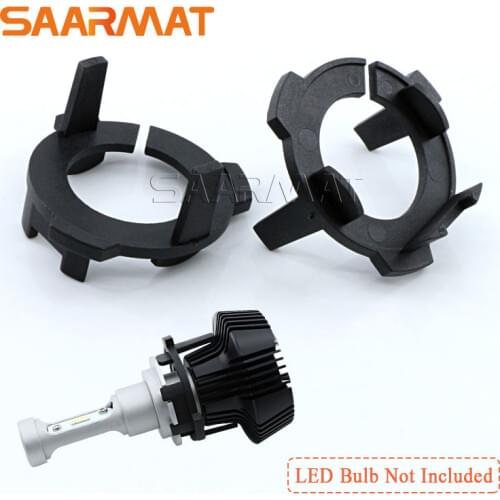 Pair LED H7 Adapter Headlamp Headlight Replacement Bulb Holder for VW NEW Lavida Gran Lavida Touran Tiguan