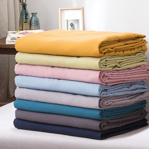 Special Price Washed Cotton Bed Sheet Single Solid Color 150x200x230 cm Student Dormitory Single Bed Sheet Double Bedroom