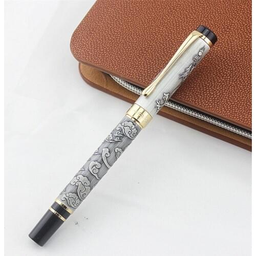 High Quality Jinhao 5000 Metal Dragon Fountain Pen Luxury 0.5MM F Nib Ink Pens for Writing Office School Supplies