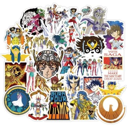 10/30/50pcs/Set Anime Saint Seiya Cartoon Stickers For Luggage Gift Box Notebook Decal Computer Refrigerator Skateboard Trunk