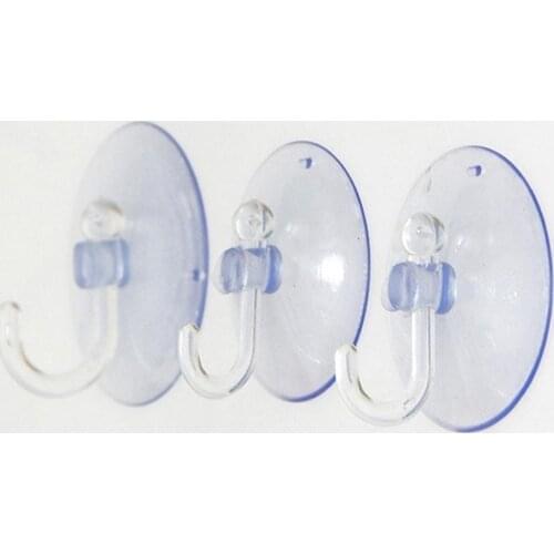 10Pcs Durable Transparent Wall Hooks Suckers Kitchen Bathroom Hangers Suction Cup Hooks Storage Organizer Supplies Accessories
