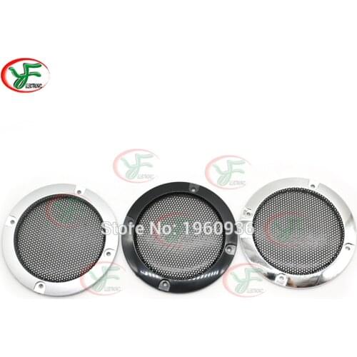 100pcs 3" inch Sound Box Grille Loudspeakers Protective Cover Nets Car Speakers Power Amplifier Decorative Circle Unit Net