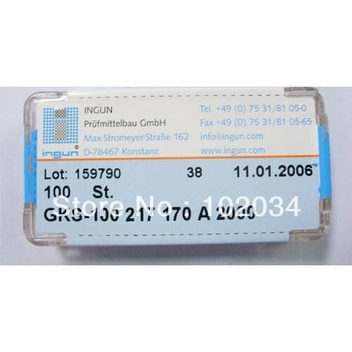 100PCS/LOT 100% ORIGINAL INGUN GKS100-217-170 GKS-100 217 170 A 2000 Spring Test Probe Pogo Pin made in Germany