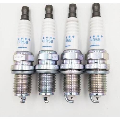 4PCS PFR5B11 22401AA570 Iridium Spark Plugs 22401-AA570 PFR5B-11 For Subaru Forester Impreza Legacy Nissan