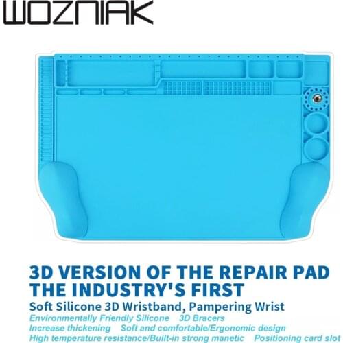 450x300mm Big Mat SS-004H 3D High Temperature Repair Work Mat Pad Silicone Mat For IPhone Samsung Mobile Phone Repair