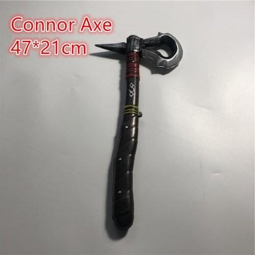 47cm Cosplay Toy Assassins Connors Ken Way Desmond Lucy Axe Deluxe PU Axe Hatchet Toy Swords PU Ation Figure Toy Gift for Kids