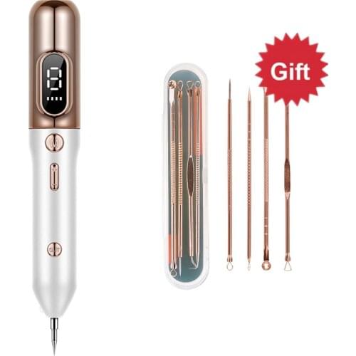 9 Level LCD Face Skin Dark Spot Remover Mole Tattoo Removal Laser Plasma Pen Machine Facial Freckle Tag Wart Removal Beauty Care