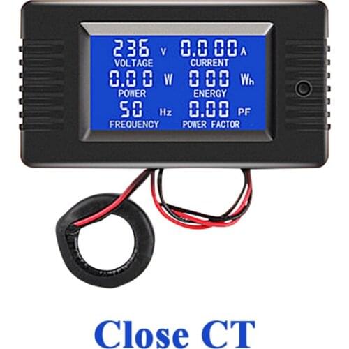 AC 80V~260V 110V 220V 100A Digital Voltage Current volt amp Meter Watt Kwh Power Energy Voltmeter Ammeter voltimetro