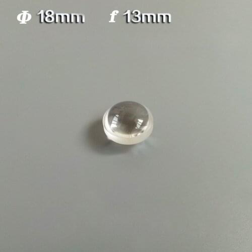 Double Convex lens Diameter 18mm, Focal 13mm Plano Optical Glass Manufacturer Custom Quartz Glass Focusing Lens experimental
