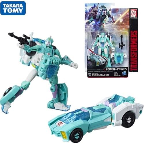 14cm Hasbro Transformers Toys Power of The Primes Enhanced Anime Figures Moonracer Rippersnapper Action Figure Model Gift