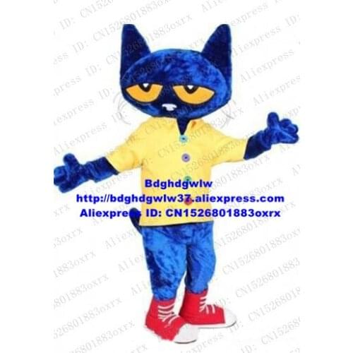 Pete The Cat Mascot Costume Adult Cartoon Character Outfit Suit Big Party Holiday Gifts zx448 Free Shipping