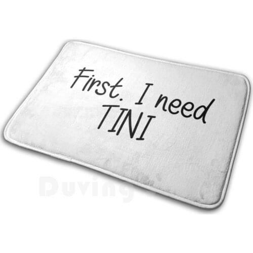 First I Need Tini Mat Rug Carpet Anti-Slip Floor Mats Bedroom Tini Stoessel Violetta Leonetta Jortini Serie Merch Idol Cofee