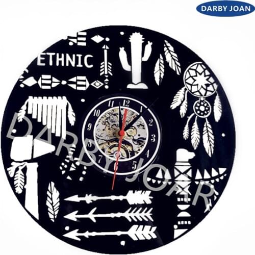 Creative Clock CD Vinyl Record Wall Clock Film Dream Catche Theme Home Decor 3D Hanging Watches Duvar Saat Home Decoracion