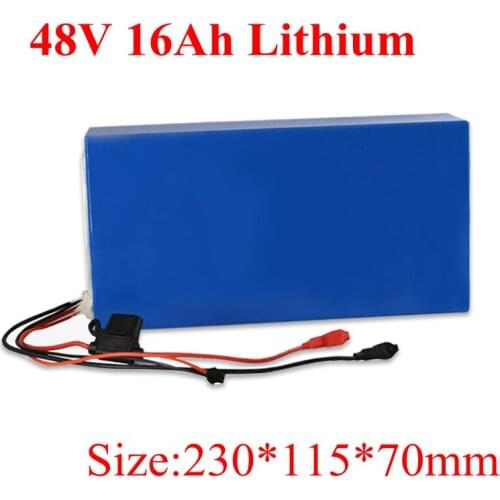 48v 16ah High Quality 48 Volt PVC Housing Li-ion Battery Pack with Charger and BMS for Lithium Battery Pack for Ebike Scooter