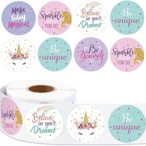 50-500pcs Childrens Toys Incentive Sticker 1inch Office Stationery Decoration Label Gift Scrapbooking Sealing Stickers