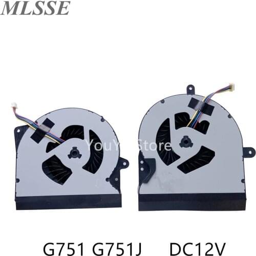 New Original For ASUS ROG G751 G751J G751JZ G751JM G751JL G751JT G751JY CPU GPU Cooling Fan DC12V 0.4A KSB0612HBA02 Fast Ship