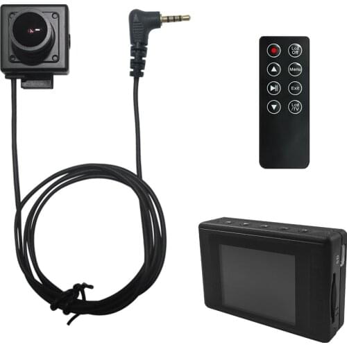 Body Worn SD Card Portable DVR AV In 720x480 D1 Video Recording With Time Stamp Mini Security DVR Kit Handle Portable DVR + CAM