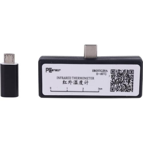 Mobile Phone Thermal Infrared Thermometer Temperature Recording Type-C with APP