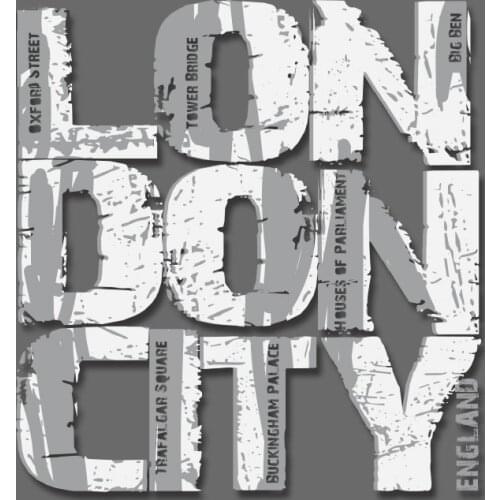 Fashion Letter London Iron on Patches Heat Transfer Stickers Boy DIY T-shirt Badges Clothing Applications Decor Press Printing