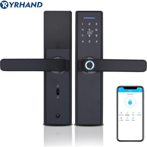 TT lock app WiFi Smart Fingerprint Door Lock, Electronic Door Lock,Smart Bluetooth Digital APP Keypad Code Keyless Door Lock