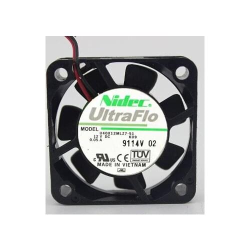 Nidec U40X12MLZ7-51 K09 Server Cooling Fan DC 12V 0.05A 40x40x10mm 2-Wire