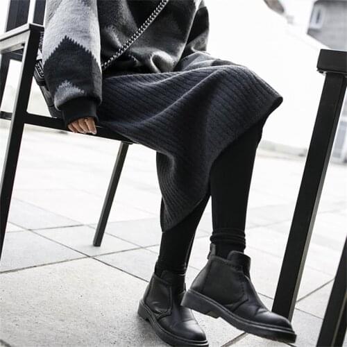 New high quality Autumn Winter Woolen Long Skirts Women Pencil Skirt High Waist 2017 Woman Office Mid-Calf Thick Skirt gray T777