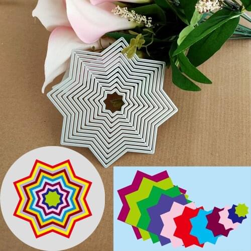11 octagonal new garden type combined cutting metal dies for cutting edge of scrapbook punching card cutting process