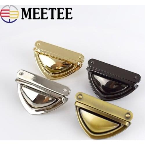 2/4pcs Duck Tongue Bag Lock Metal Side Release Buckles Handbag Metal Turn Lock Snap Clasps Closure DIY Hardware Accessories