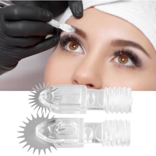 2Type 5pcs Microblading Tattoo Needles Roller Fog Eyebrow Eyeliner Lip Tattoo Sterile Needle Blade For Tattoo Pen Makeup Machine