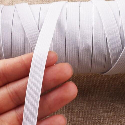 5 M Elastic Band,9mm WHITE/BLACK Nylon Flat Elastic Cord Stretch String,Cord Band Clothing Thread for Knitting sewing elastic