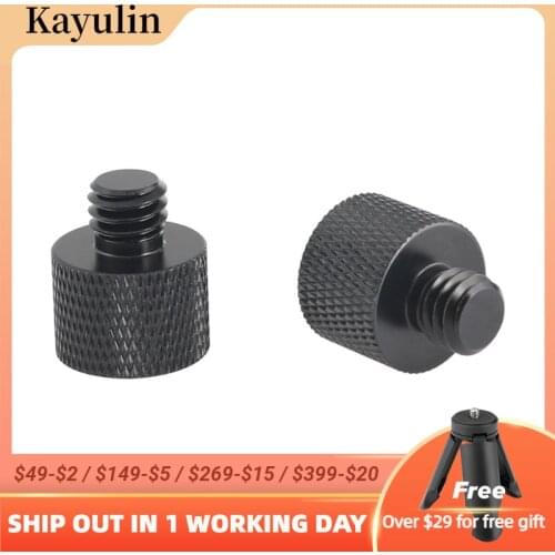 Kayulin 3/8"-16 Male To 5/8"-27 Female Mic Stand Adapter for Microphone Mounts and Stands