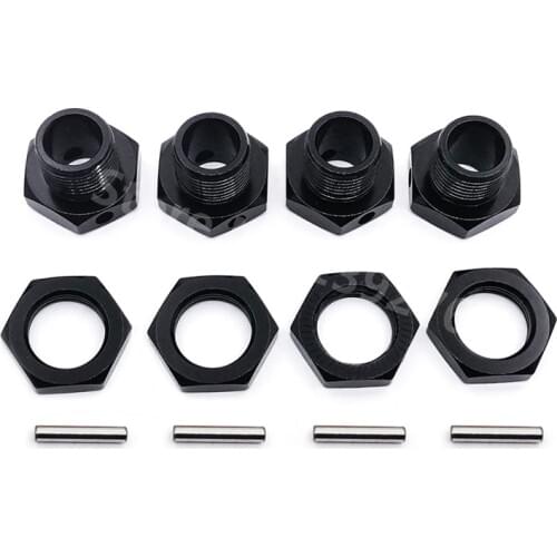 HSP Spare Parts tires adapter Tyre Adapter Wheel Nut 17mm Aluminum Hex Hubs with Pins Set Screws For 1/8 Scale Models RC Car